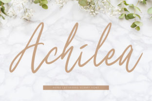 Achilea: A Handwritten Font That Feels Like a Warm Welcome Online