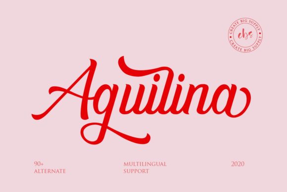 Aguilina: A Handwritten Font That Feels Like a Thoughtful Signature
