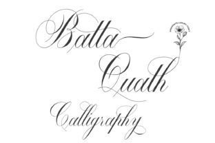 Batta Quath: A Script Font for Editorial Elegance