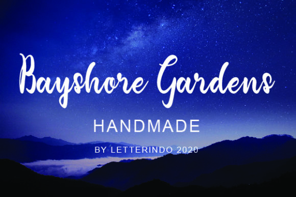 Bayshore Gardens: A Handwritten Font for Editorial Warmth