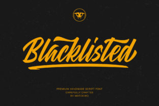 Blacklisted: A Vintage Script Font That Commands Attention