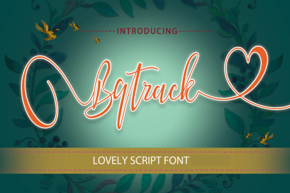 Bqtrack: A Modern Script Font for Editorial Design