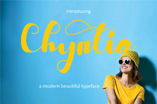 Chyntia: A Modern Script Font for Editorial Elegance