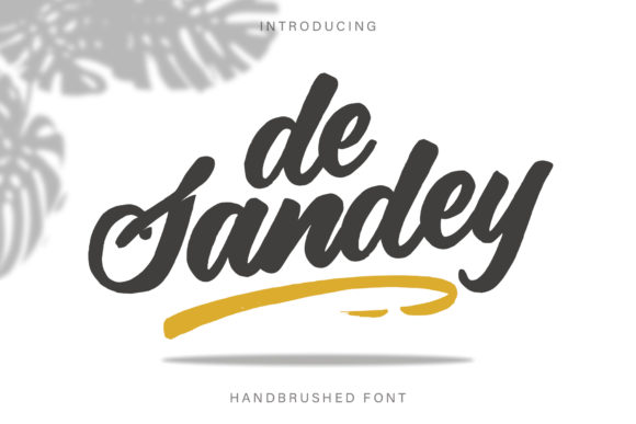 De Sandey: A Handwritten Font That Breathes With Your Words