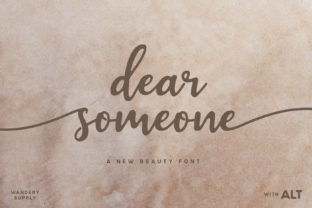 Dear Someone: A Modern Script Font for Digital Branding
