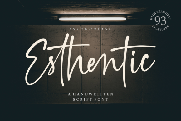 Esthentic: A Handwritten Font That Earns Its Place in Real Campaigns