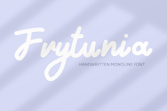 Frytunia: A Handwritten Script Font with Editorial Warmth