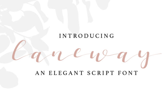 Laneway: A Romantic Script Font for Thoughtful Editorial Design