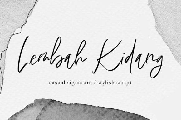 Lembah Kidang: A Stylish Handwritten Font for Small Business Branding
