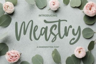 Meastry: A Handwritten Font That Feels Like a Thoughtful Signature