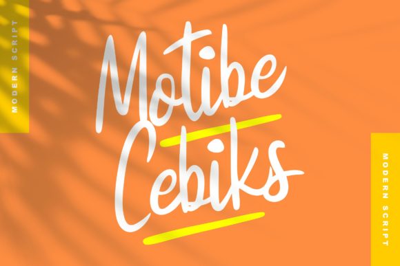 Motibe Cebiks: A Handwritten Font That Feels Like a Quiet Smile