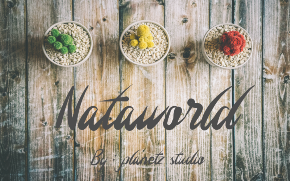 Nataworld: A Handwritten Font That Feels Like It Was Made for Your Brand