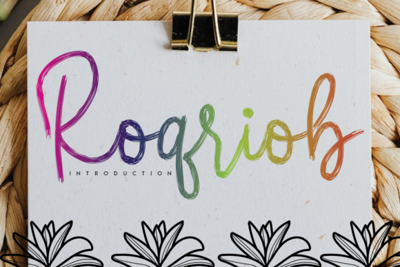 Roqriob: A Handwritten Font That Feels Like It Was Made for Your Brand