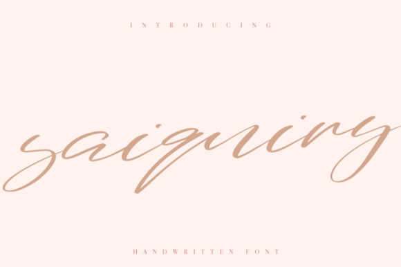 Saiquiry: A Handwritten Font That Feels Like a Quiet Conversation