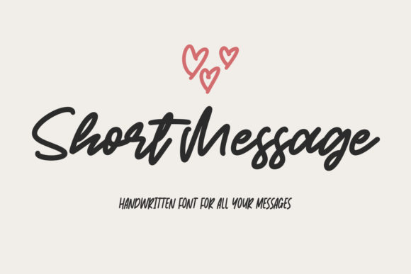 Short Message: A Friendly Handwritten Font for Digital Brands