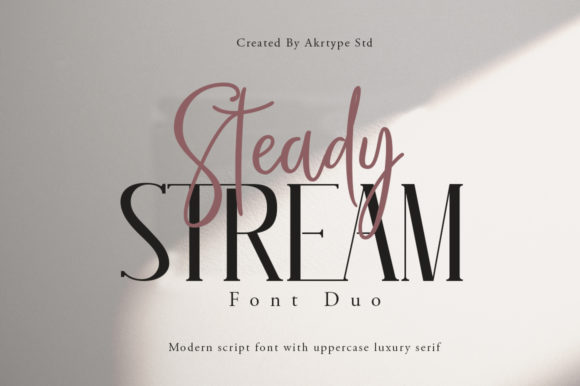 Steady Stream: A Script Amp Font That Anchors Campaign Visuals
