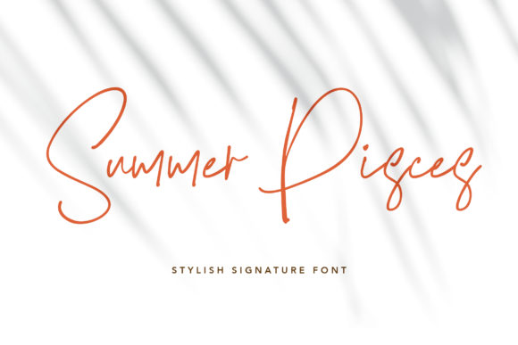 Summer Pisces: A Handwritten Font for Digital Brand Warmth