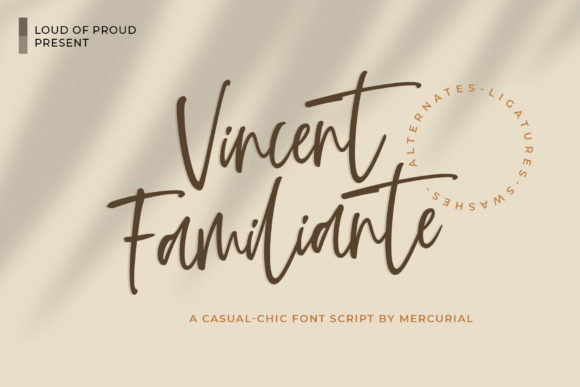 Vincent Familiante: A Handwritten Font with Editorial Warmth